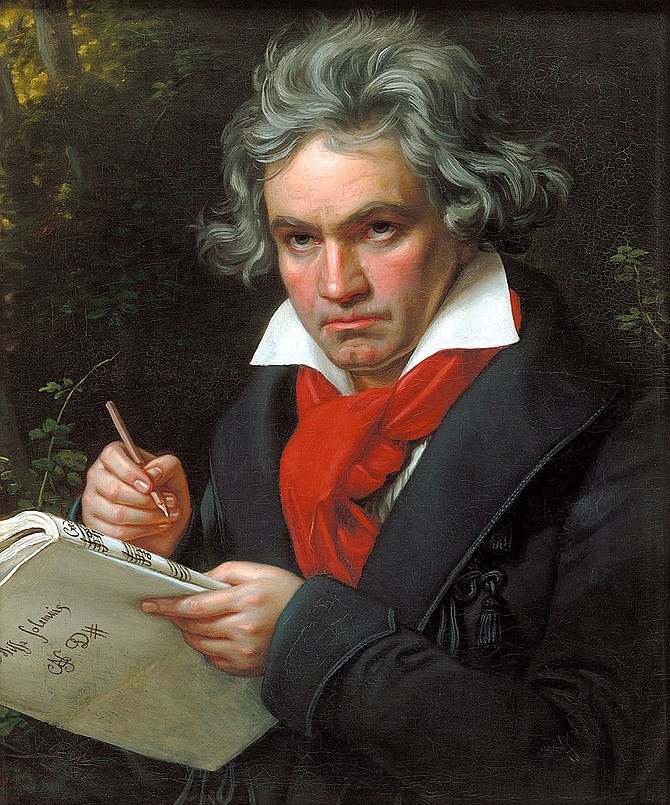 Beethoven says, "Pay up."
