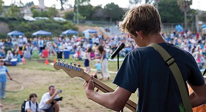 Youth band at Point Loma Park Concert Series