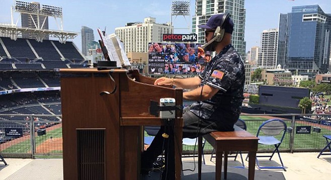 Cressey didn't leave the Padres alone after he found out the team was looking for an organist.