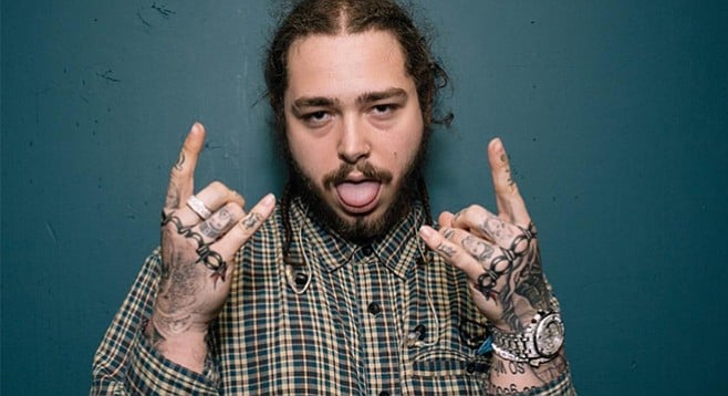 Rapper Post Malone may be moving into more of a Red Hot Chili Peppers kind of thing