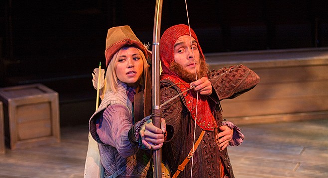 Meredith Garretson as Maid Marian and Daniel Reece as Robin Hood - Image by Jim Cox