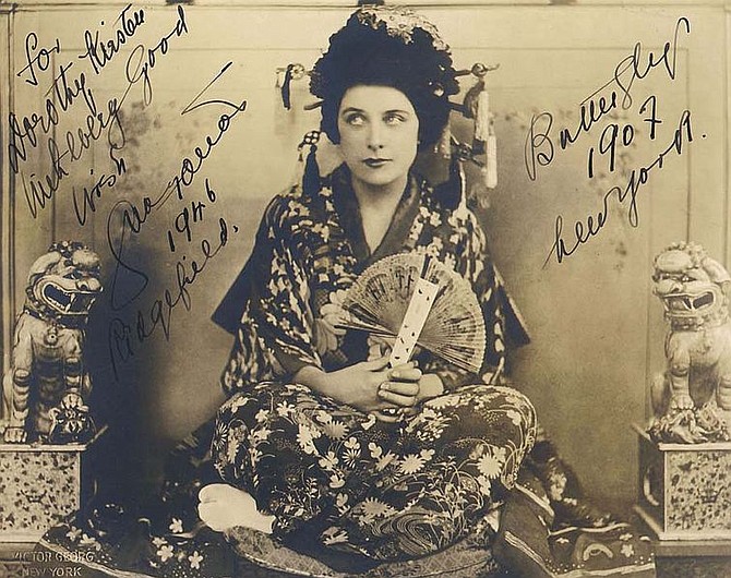 Geraldine Farrar was the first Cio-Cio San at the Metropolitan Opera in 1907.