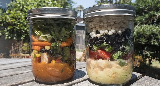 Salad in a jar makes up the business model of Car's Jars.