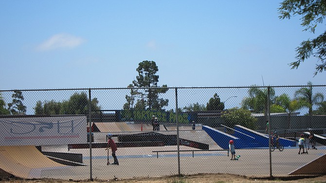 The skate park in Linda Vista will be fenced in like this one in Clairemont. 