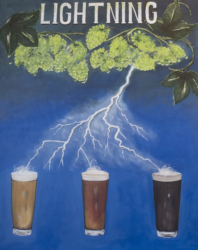 A Lightning Brewery fan painted this for its tasting room.