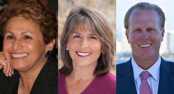 Jennifer Campbell, Lorie Zapf, Kevin Faulconer
