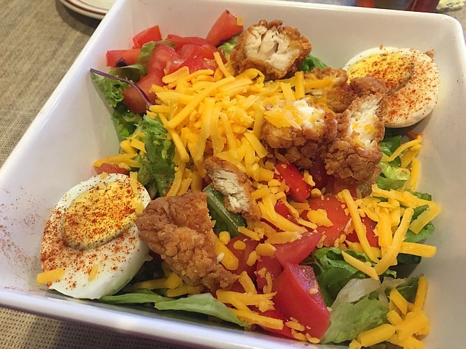 A straightforward and entirely satisfying fried chicken salad