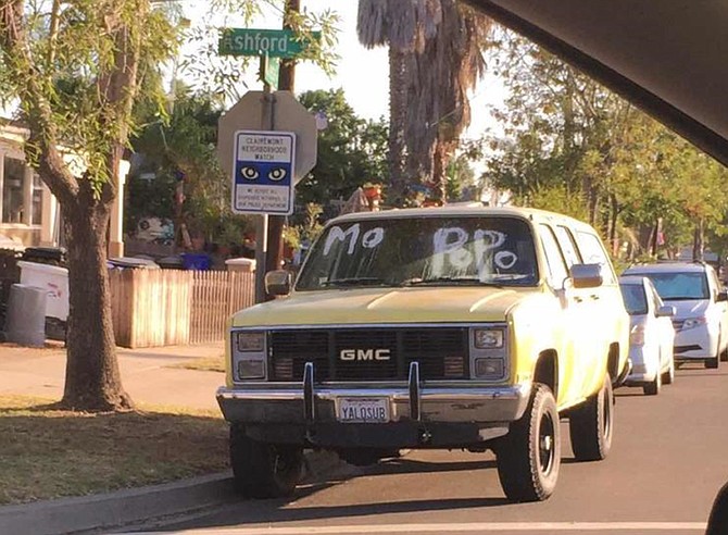 It turns out the guy painted his own car.