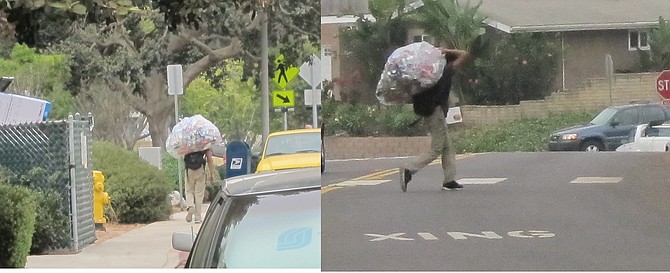 No recycling center nearby, yet this is a common sight. Some say it's a place to stash drugs and stolen goods. 