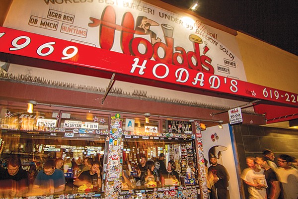 “Mostly I come down here when I want to get high and eat some Hodad’s.”