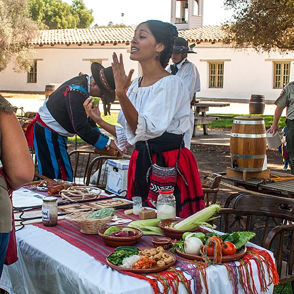 Demonstrations of early settlers in San Diego in the 1800s.