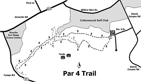 There are many interconnecting trails running through the area.