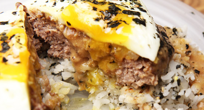Daybreak Island Grill — it’s all talk unless you can dine on loco moco.