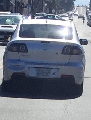 Though unclear, the plate appears to read 6FFK107.