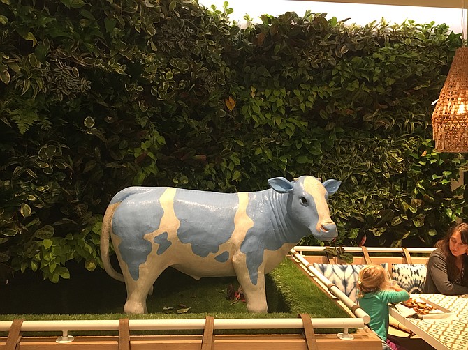 Mendocino Farms has a couple of these cows around the place.