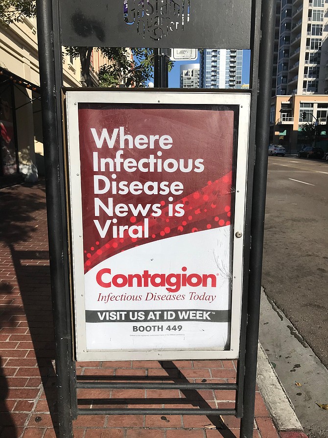 Contagion convention poster downtown