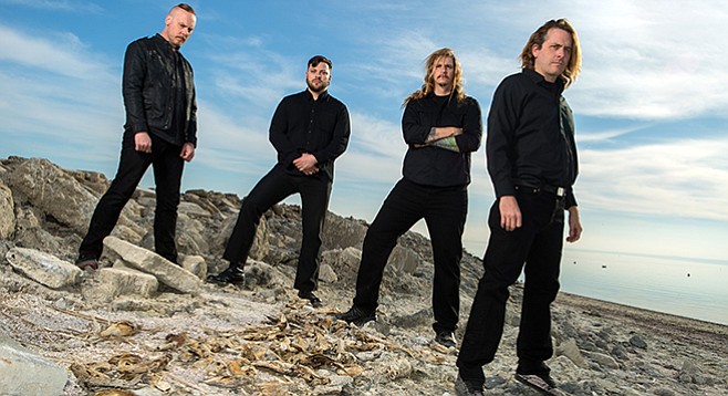 Cattle Decapitation defrosts by the Salton Sea after their Reykjavík trip  (Travis Ryan, right)