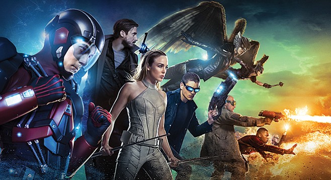 Legends of Tomorrow. Characters unwillingly thrown together to travel through space and time.