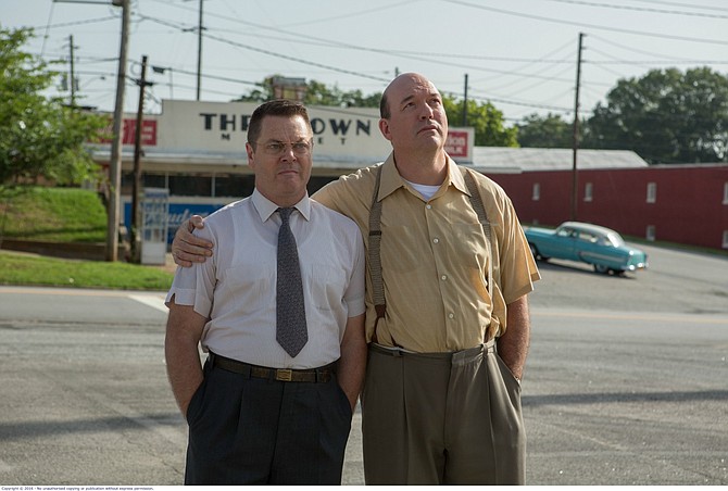 Nick Offerman and John Carroll Lynch as the McDonald Brothers in John Lee Hancock's sorely under-watched The Founder.