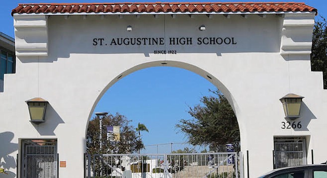 Entrance to St. Augustine High School