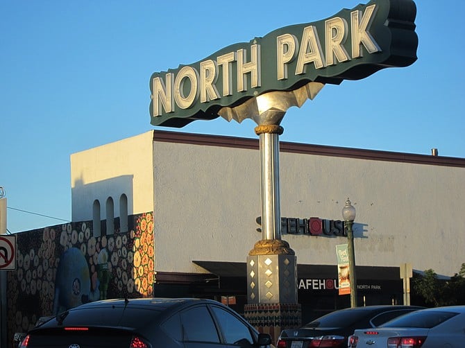 It was far harder to find parking in North Park. 