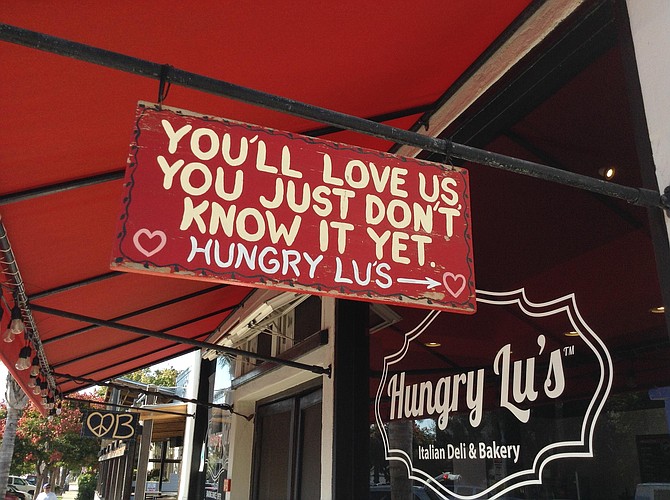 Kip's sign at Hungry Lu's