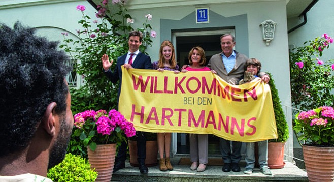 The off-the-wall satire Welcome to Germany explores a privileged family’s brush with racism.