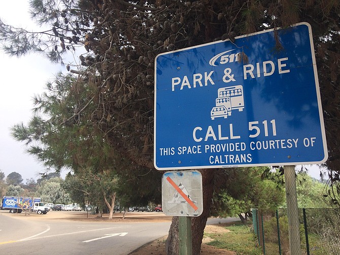 The prosecutor alleges Diana Lovejoy picked up McDavid at this Carlsbad Park & Ride.