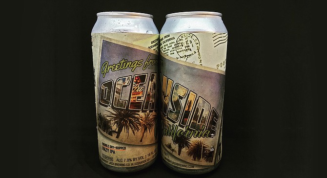 Cans of Oceanside's destination beer, courtesy of Midnight Jack Brewing Company.