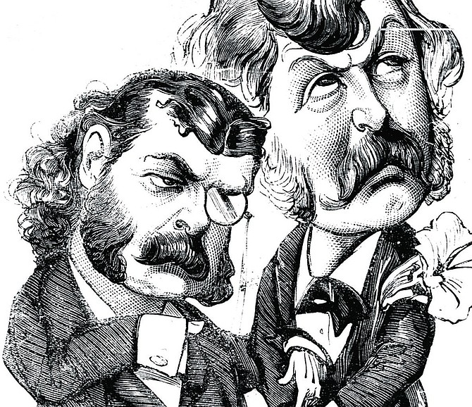 Arthur Sullivan and W.S. Gilbert. "Hail to poetry."