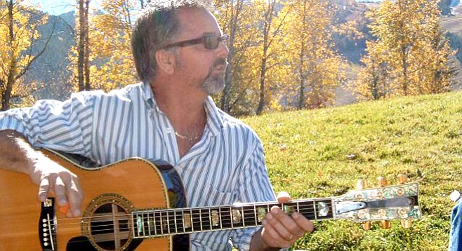 Paul Hartley in Aspen (2005) with John Denver's #2 guitar