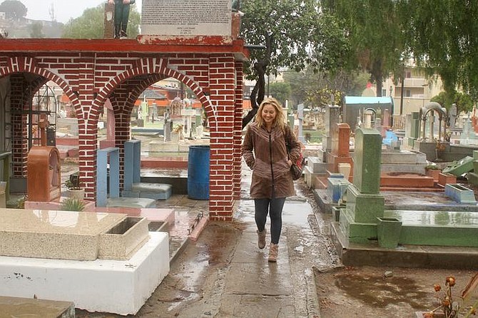 Amy leaving the shrine