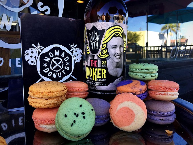 Duck Foot beer and Nomad macarons at this unique pairing event