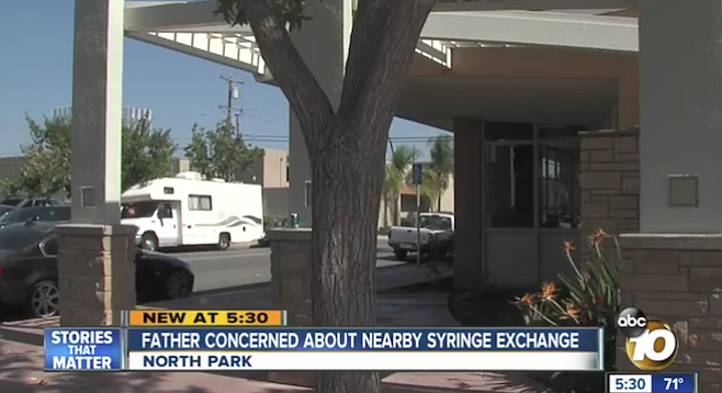 A 10News report addressed residents' concerns about Family Health Centers' syringe distribution site.