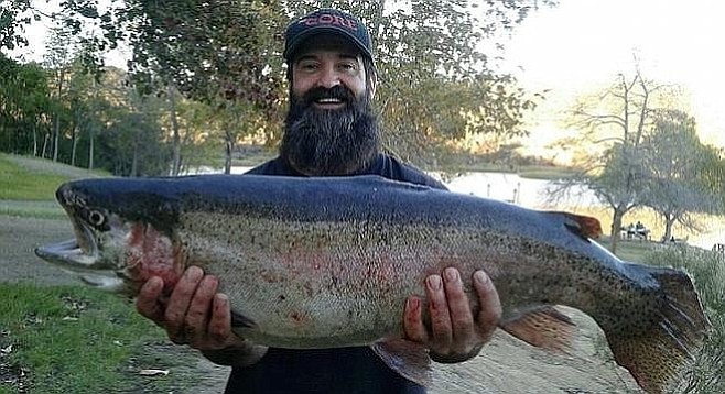 Last year's record setting 16.41-pound trout caught by Steve Capps won't be repeated this year at Dixon Lake due to a change of hatcheries.  