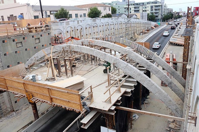 May said the only thing left from the original bridge are those three arches. (photo: Gregory's San Diego)