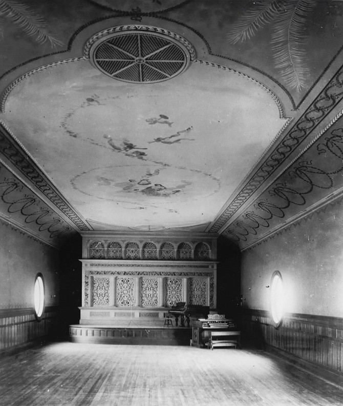 View of stage from foyer, 1898