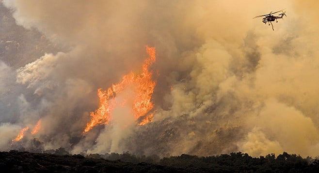 Harris Fire, October 2007 - Image by Andrea Booher