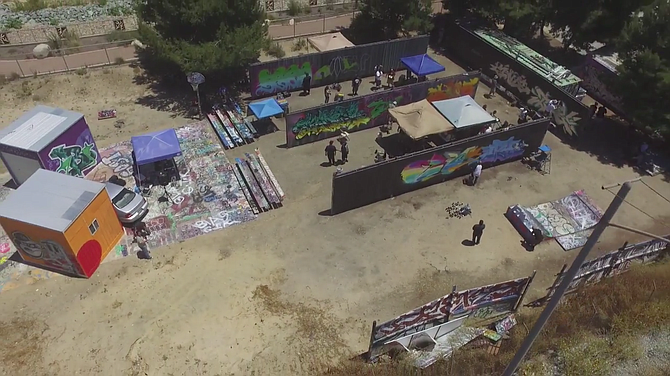 Drone's view of Writerz Blok lot