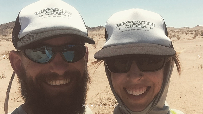 It happened in the desert one day. Sean Harris and Lish Omlid.