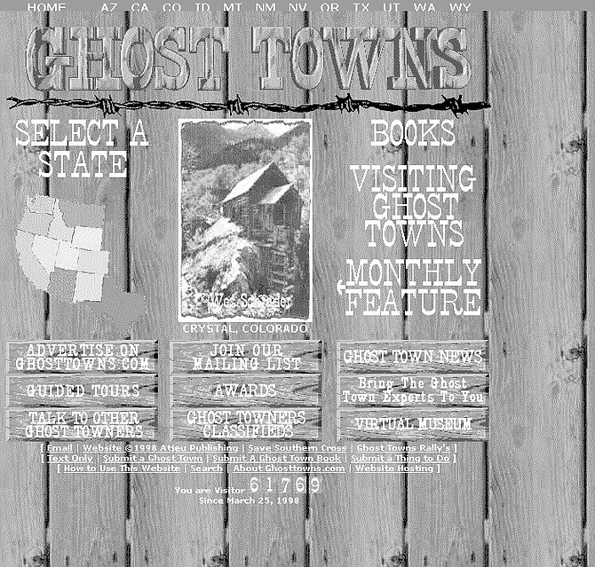Ghosttowns website. Decline and ruin are common occurrences treated with a Darwinian detachment.