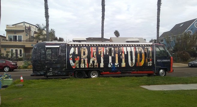 No, that's not a typo — Grattitude is an attitude, says owner of extendo Airstream.
