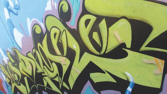 Graffiti mural in Eastside.