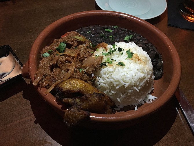 The Ropa Vieja at Havana 1920: Meat, peppers and onions stewed in a tomato sauce.