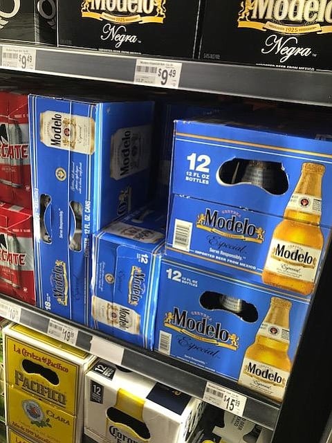The 18-packs of 12-ounce Modelos are most desired.