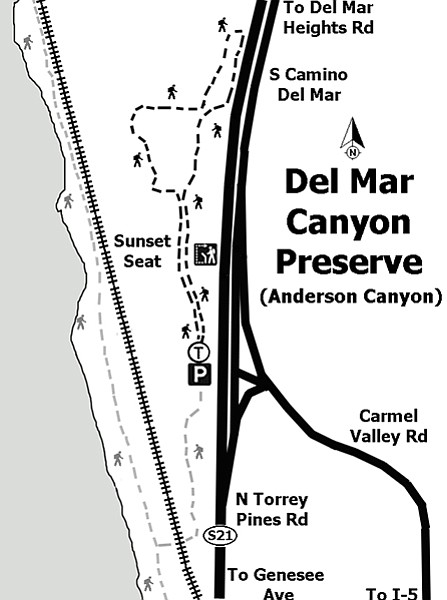Del Mar Canyon Preserve/Anderson Canyon. No significant elevation gain.