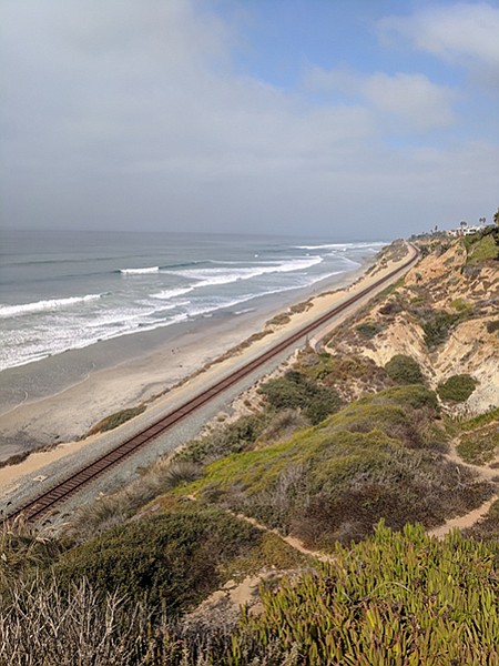 From the bluff top, there is access to Torrey Pines State Beach.