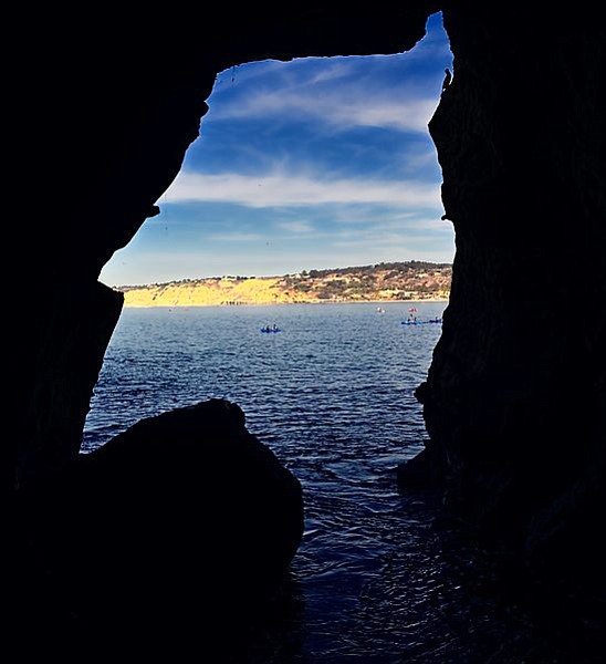 Sunny Jim Cave. The silhouette resembled the cartoon mascot for British Force Wheat Cereal.