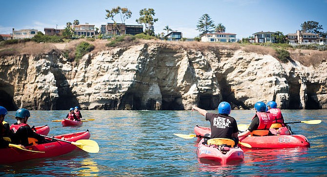 Easy to visit caves by kayak