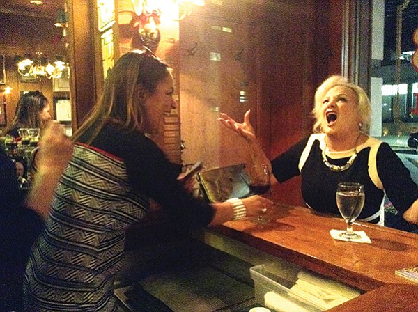 Medina and Jackie show this bar is all about talk... and sometimes even opera.